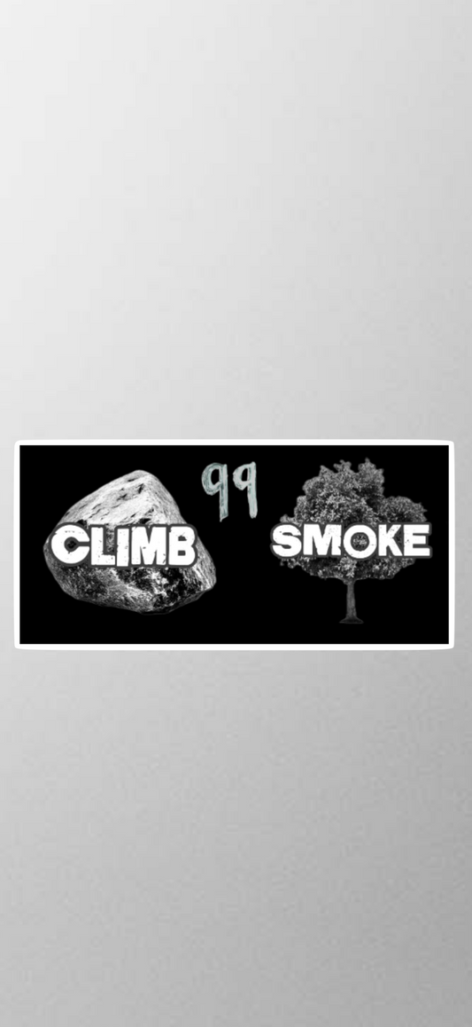 climb rock smoke tree sticker