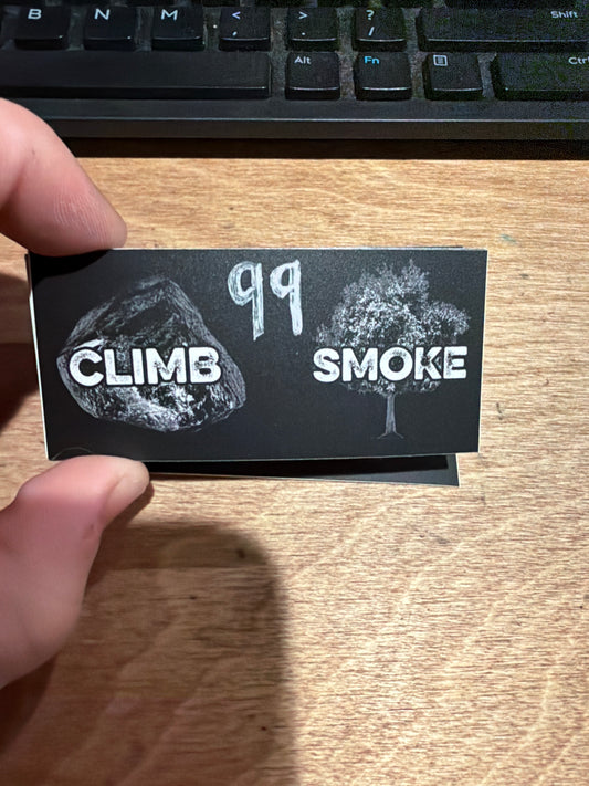 climb rock smoke tree sticker